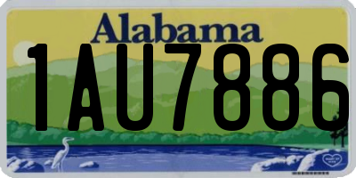 AL license plate 1AU7886