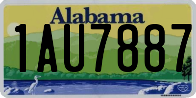 AL license plate 1AU7887