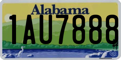 AL license plate 1AU7888