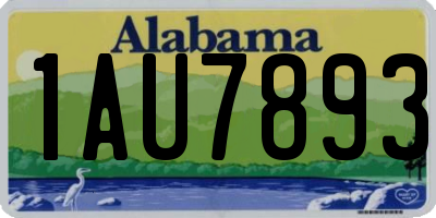AL license plate 1AU7893