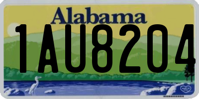 AL license plate 1AU8204