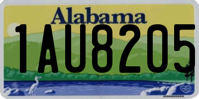 AL license plate 1AU8205