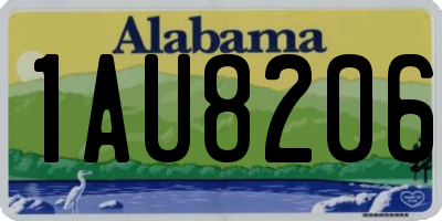 AL license plate 1AU8206