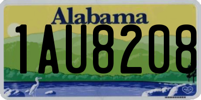 AL license plate 1AU8208