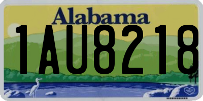 AL license plate 1AU8218