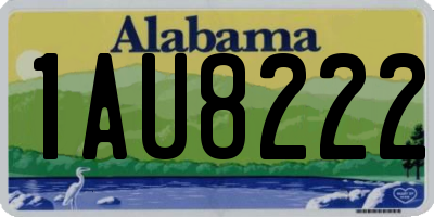 AL license plate 1AU8222