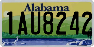 AL license plate 1AU8242