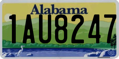 AL license plate 1AU8247
