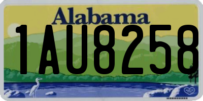 AL license plate 1AU8258