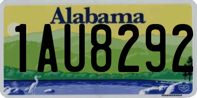 AL license plate 1AU8292