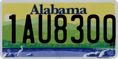 AL license plate 1AU8300