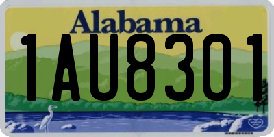 AL license plate 1AU8301