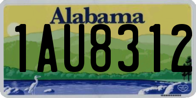 AL license plate 1AU8312