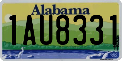 AL license plate 1AU8331