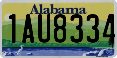 AL license plate 1AU8334