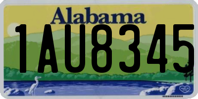AL license plate 1AU8345