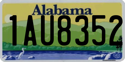 AL license plate 1AU8352