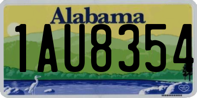 AL license plate 1AU8354