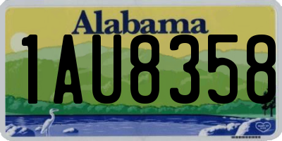 AL license plate 1AU8358