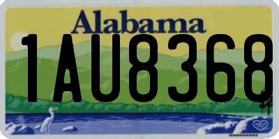 AL license plate 1AU8368