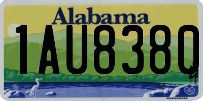 AL license plate 1AU8380