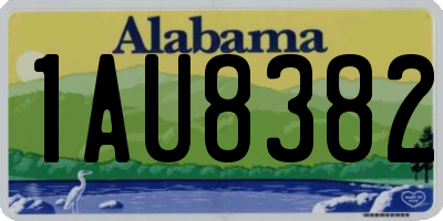 AL license plate 1AU8382