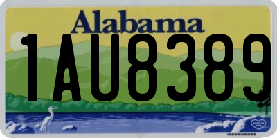 AL license plate 1AU8389
