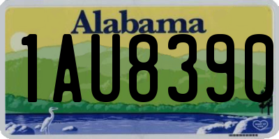 AL license plate 1AU8390