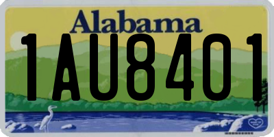 AL license plate 1AU8401