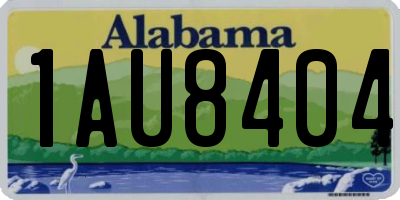 AL license plate 1AU8404