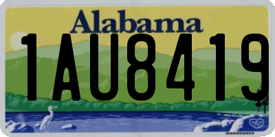 AL license plate 1AU8419