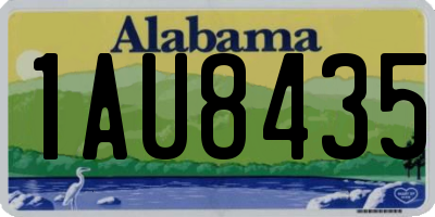 AL license plate 1AU8435