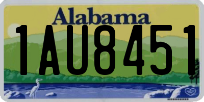AL license plate 1AU8451