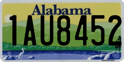 AL license plate 1AU8452