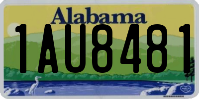 AL license plate 1AU8481