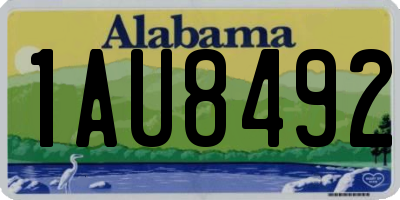 AL license plate 1AU8492
