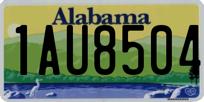 AL license plate 1AU8504