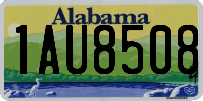 AL license plate 1AU8508