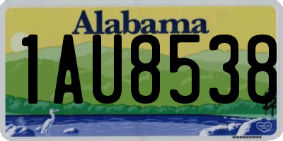 AL license plate 1AU8538