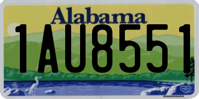 AL license plate 1AU8551