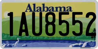 AL license plate 1AU8552