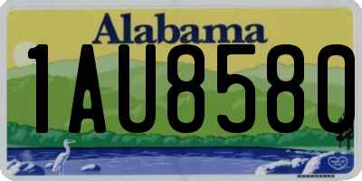AL license plate 1AU8580