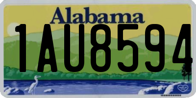 AL license plate 1AU8594