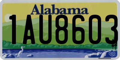 AL license plate 1AU8603