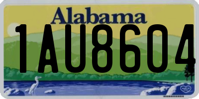 AL license plate 1AU8604