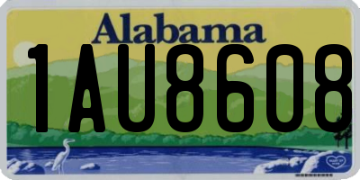 AL license plate 1AU8608