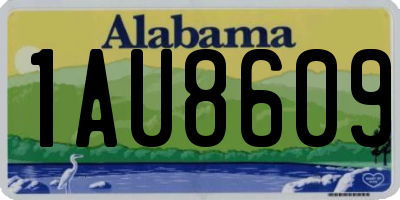 AL license plate 1AU8609