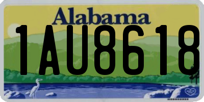 AL license plate 1AU8618