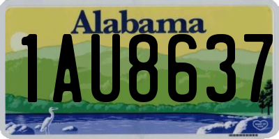 AL license plate 1AU8637