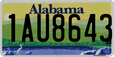 AL license plate 1AU8643